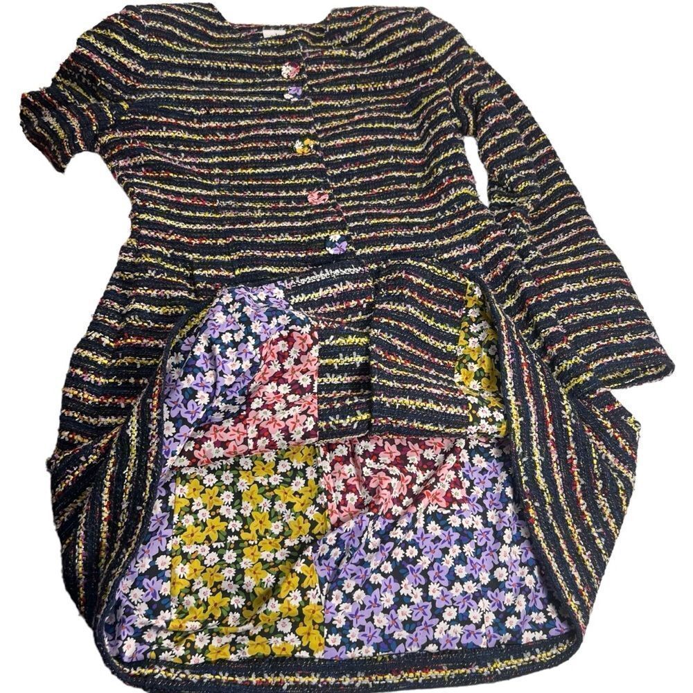 Cabi Headline Topper Button Down Multi-Stripe Coat - image 6